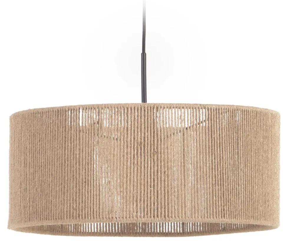 Kave Home - Paralume per lampada a sospensione Crista in juta finitura naturale Ã˜ 47 cm