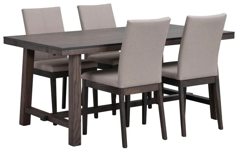 Tavolo da pranzo in rovere marrone scuro 170 x 95 cm Brooklyn - Rowico
