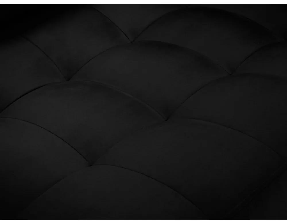 Divano in velluto nero , 219 cm Santo - Milo Casa