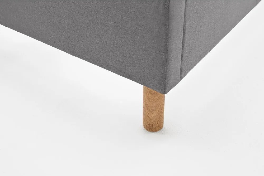Letto singolo imbottito grigio chiaro rete non inclusa 120x200 cm Malin – Meise Möbel