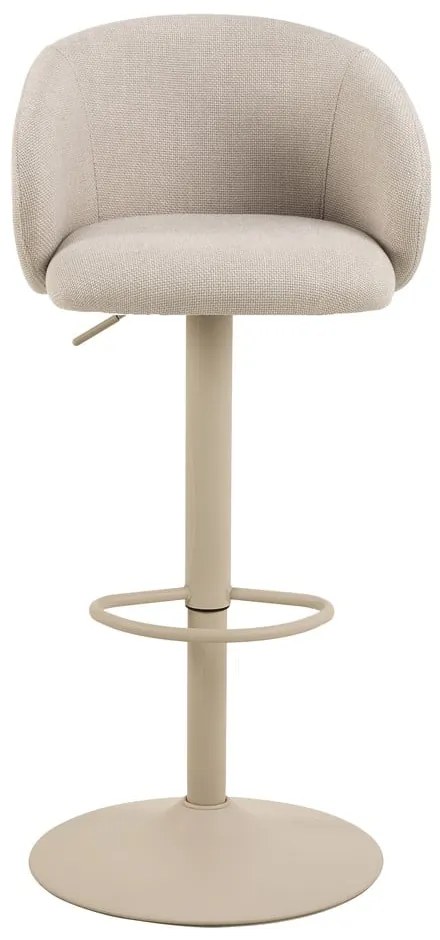 Sgabello da bar beige con altezza regolabile/con braccioli (altezza della seduta 86 cm) Eleanor – Actona
