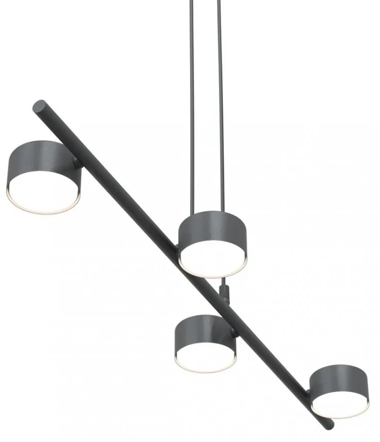 Lampadario a sospensione SORA 4 Nero 4xGX53 da interno Colore del corpo Nero