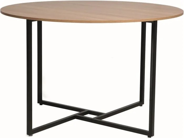 Tavolo rotondo Alto in rovere/nero - ø120/h76 cm
