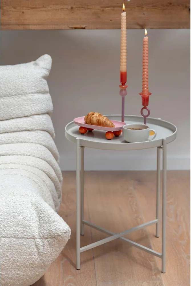 Tavolino rotondo in metallo ø 40 cm Meseta – Leitmotiv