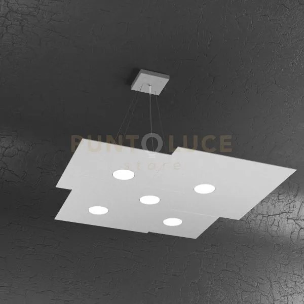 Plate sospensione 5 luci grigio 1129-s5-gr