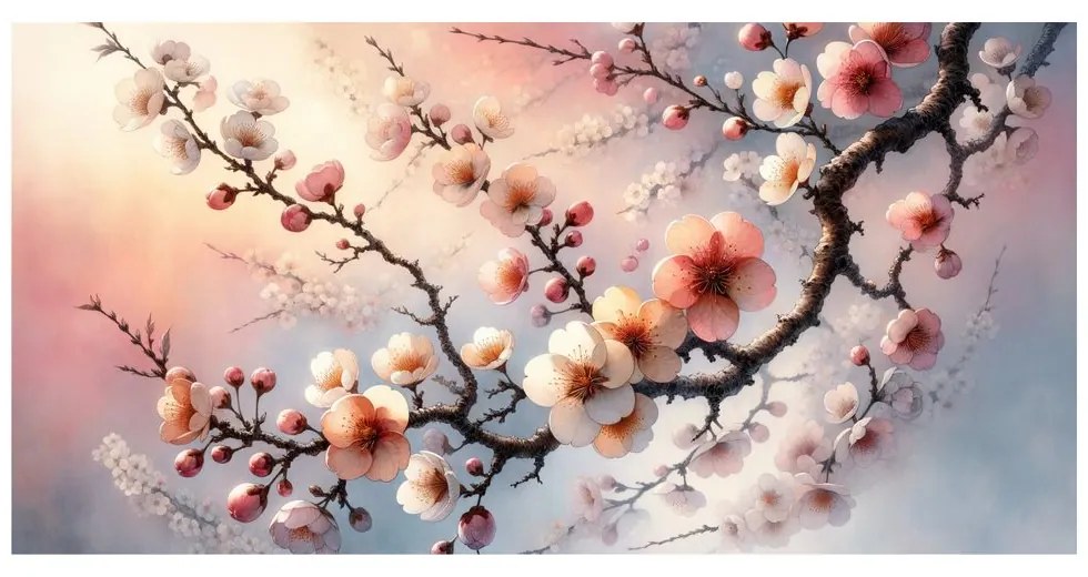 Quadro su tela – Sakura in fiore