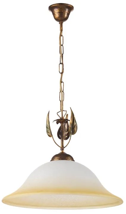Lampadario Rustico Lampadario Rustico Mira E27 Ø40cm bianco paralume bianco E27 Ø40cm