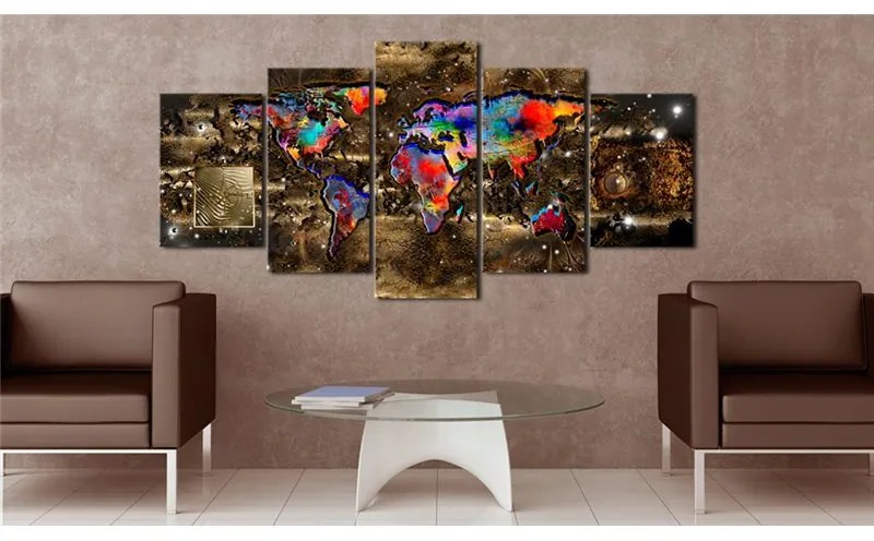 Quadro  Fantasy World  Colore Marrone, Dimensioni e Misure 200x100