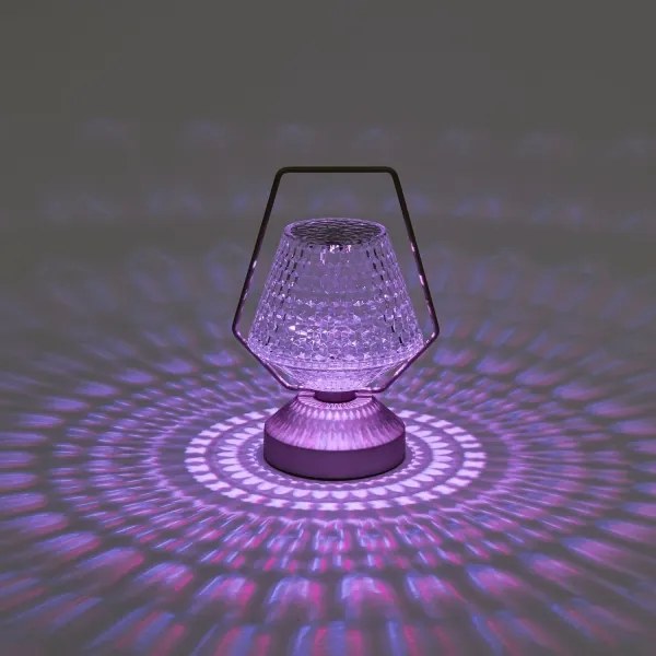 Aigostar- LED RGB Lampada da tavolo ricaricabile dimmerabile LED/1W/5V 1800mAh 20 cm + +TC