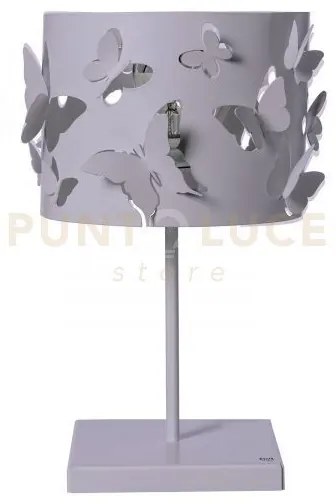 Lampade da tavolo moderna farfallosa glicine in ferro 20x20x37,2hcm