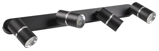 Faretto BAMBOO 4xGU10/10W/230V nero