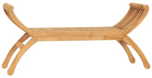 Panchina da Giardino 126 cm in Legno Massello di Teak