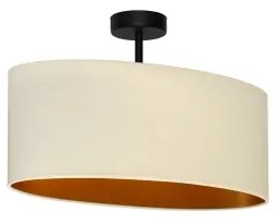 Duolla - Lampadario a plafone OVAL VEGAN 1xE27/15W/230V color crema