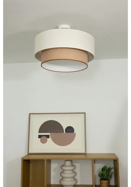 Plafoniera NATIA 1xE27/60W/230V bianco/marrone