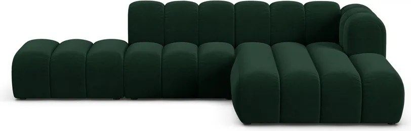 Divano angolare verde scuro ad angolo destro Lupine - Micadoni Home