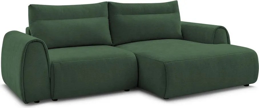 Divano angolare in verde scuro Aden – Bobochic Paris