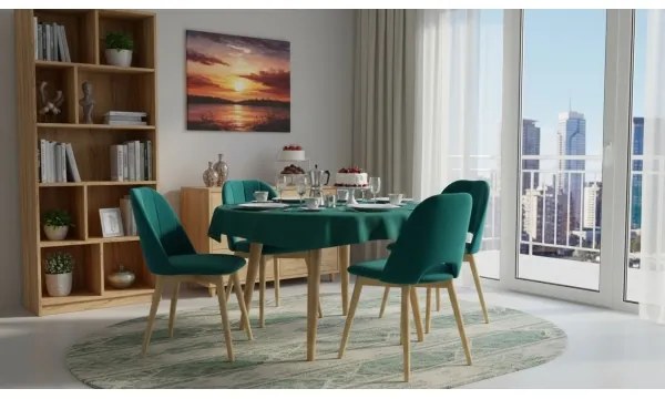 Sedia da pranzo THEO turchese