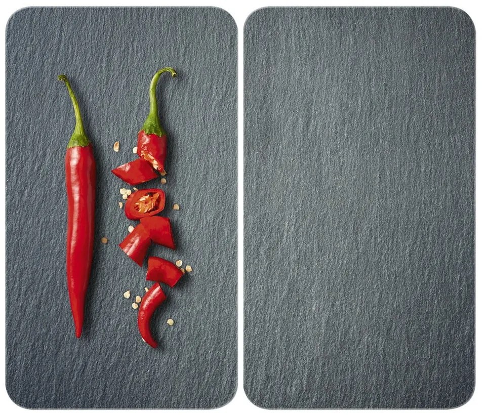 Set di 2 copri stufe in vetro, 52 x 30 cm Cayenne - Wenko