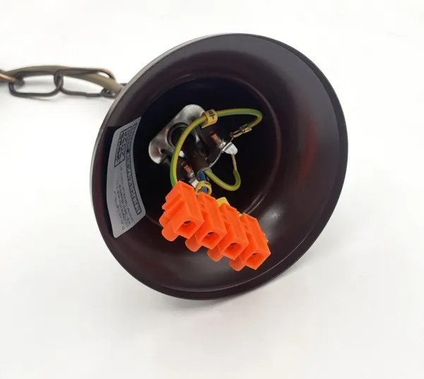 Lampadario a catena ANTON 5xE14/15W/230V, finitura bronzo