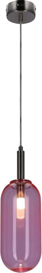 Lampadario LED viola con paralume in vetro ø 13 cm Fiuggi – Candellux Lighting