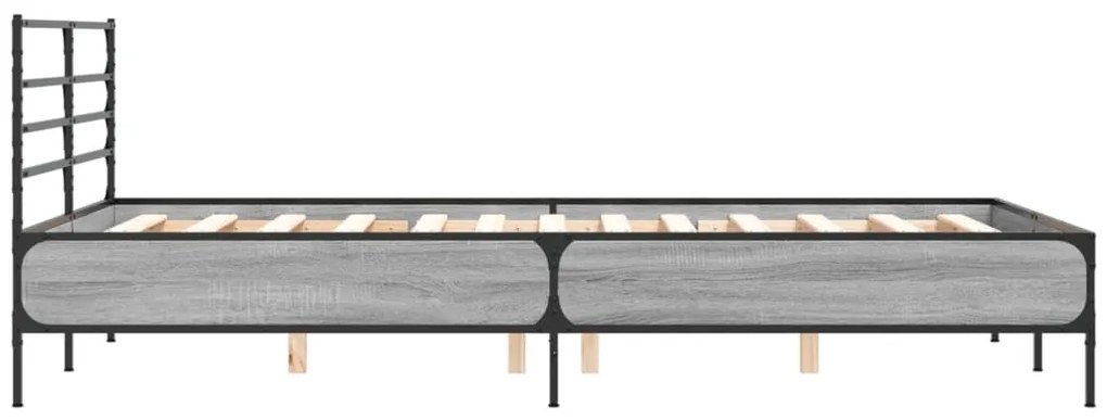 Giroletto grigio sonoma 120x190 cm in legno multistrato metallo