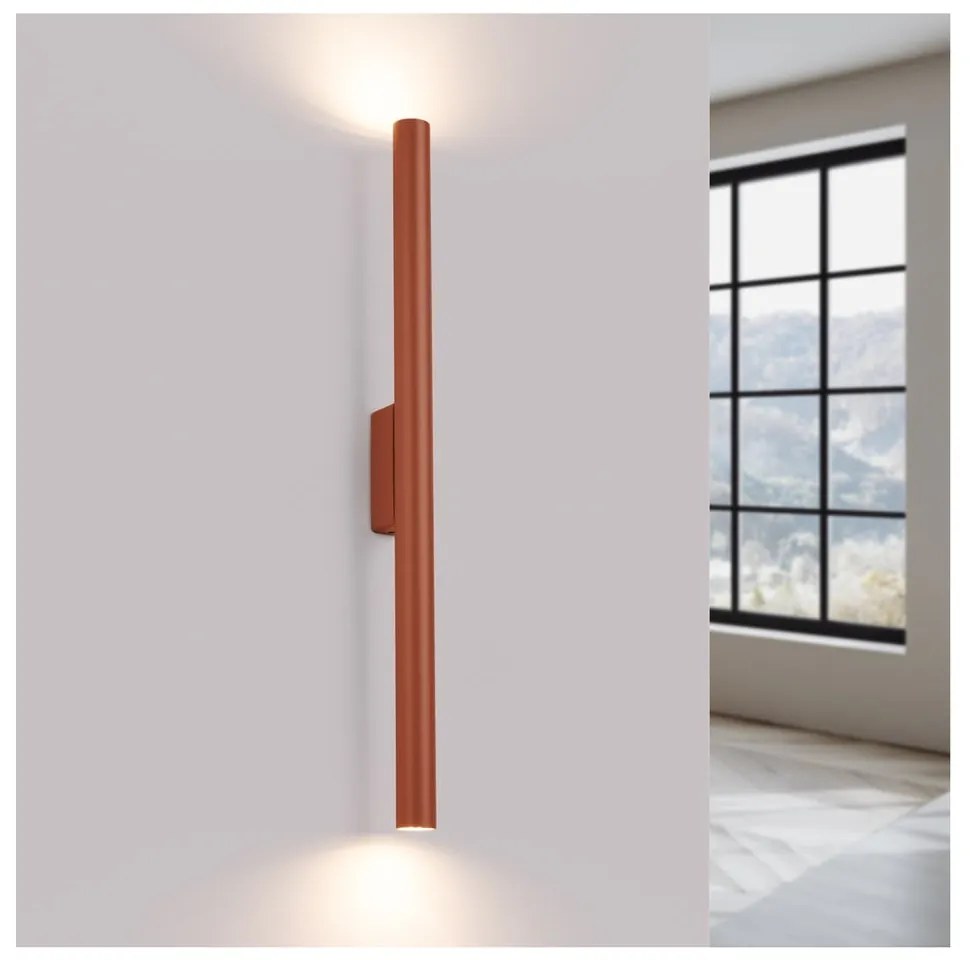 Lampada da parete color mattone Fideus – Sollux