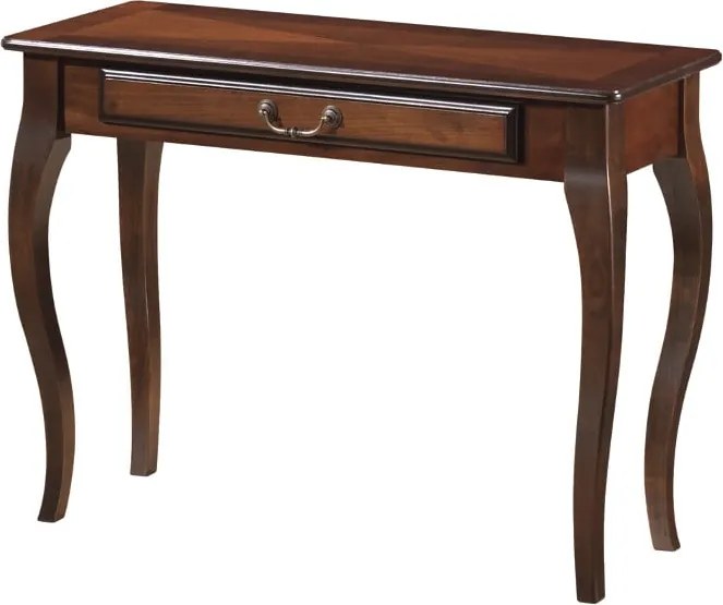 Tavolino da caffè Padova D in noce scuro - L104 x l40 x h75 cm