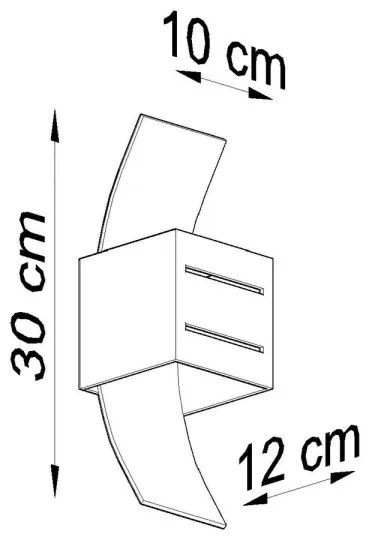 Applique LORETO 1xG9/40W/230V grigio