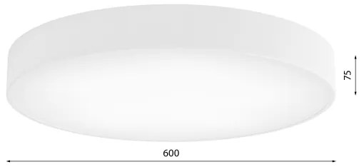 Plafoniera con sensore CLEO 5xE27/24W/230V d. 60 cm bianco
