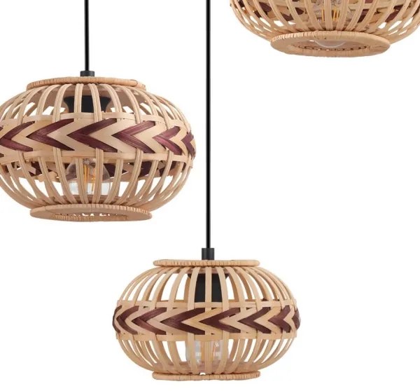 Eglo 43273 - Lampadario a sospensione con filo DONDARRION 3xE27/40W/230V