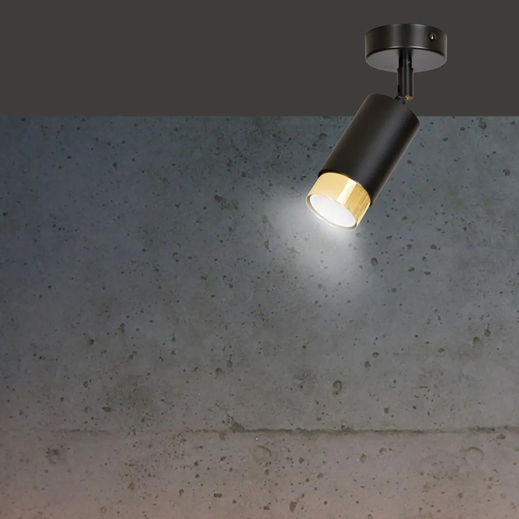 Lampada da soffitto e parete in Acciaio HIRO GU10
