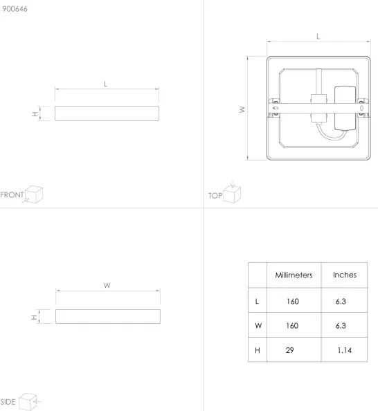 Eglo 900646 - Plafoniera da bagno a LED FUEVA, 11W, 230V, IP44, bianca