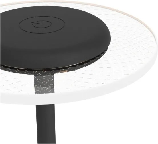 Eglo 75883 - Lampada da tavolo TREPELLA LED RGBW dimmerabile, ricaricabile con controllo touch, LED/5V 2000 mAh, nera