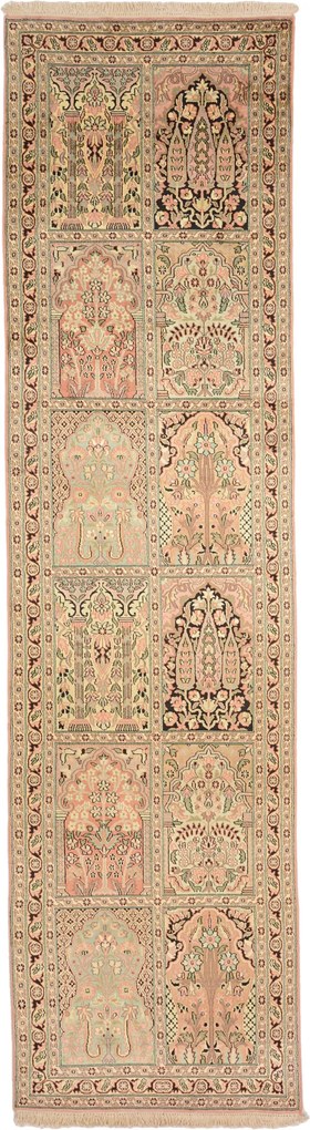 Cashmere Silk Tappeto orientale 290x80 (Indian) Annodato A Mano