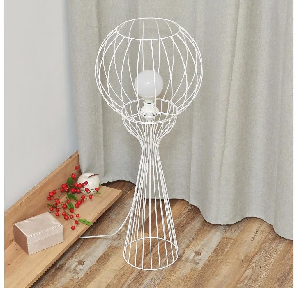 Lampada da terra MERCURE 1xE27/15W/230V bianca