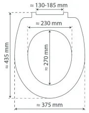 Schütte 80104 - Sedile per WC SPIRIT Antracite con chiusura SoftClose in MDF