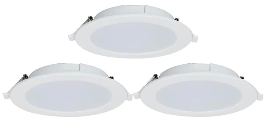 Aigostar-SET 3x Lampada da incasso LED dimmerabile MESH 9W/230V 2700K-6500K diametro 14,5 cm