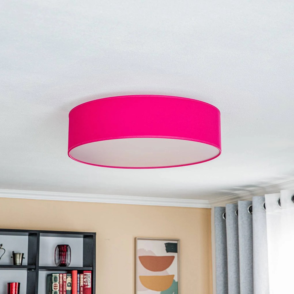 Plafoniera soffitto Roller Euluna, dimmerabile, Violetto / Fucsia / Rosa, Soggiorno / Sala da pranzo, Tessuto / Stoffa / Seta, Moderno, Plafoniera