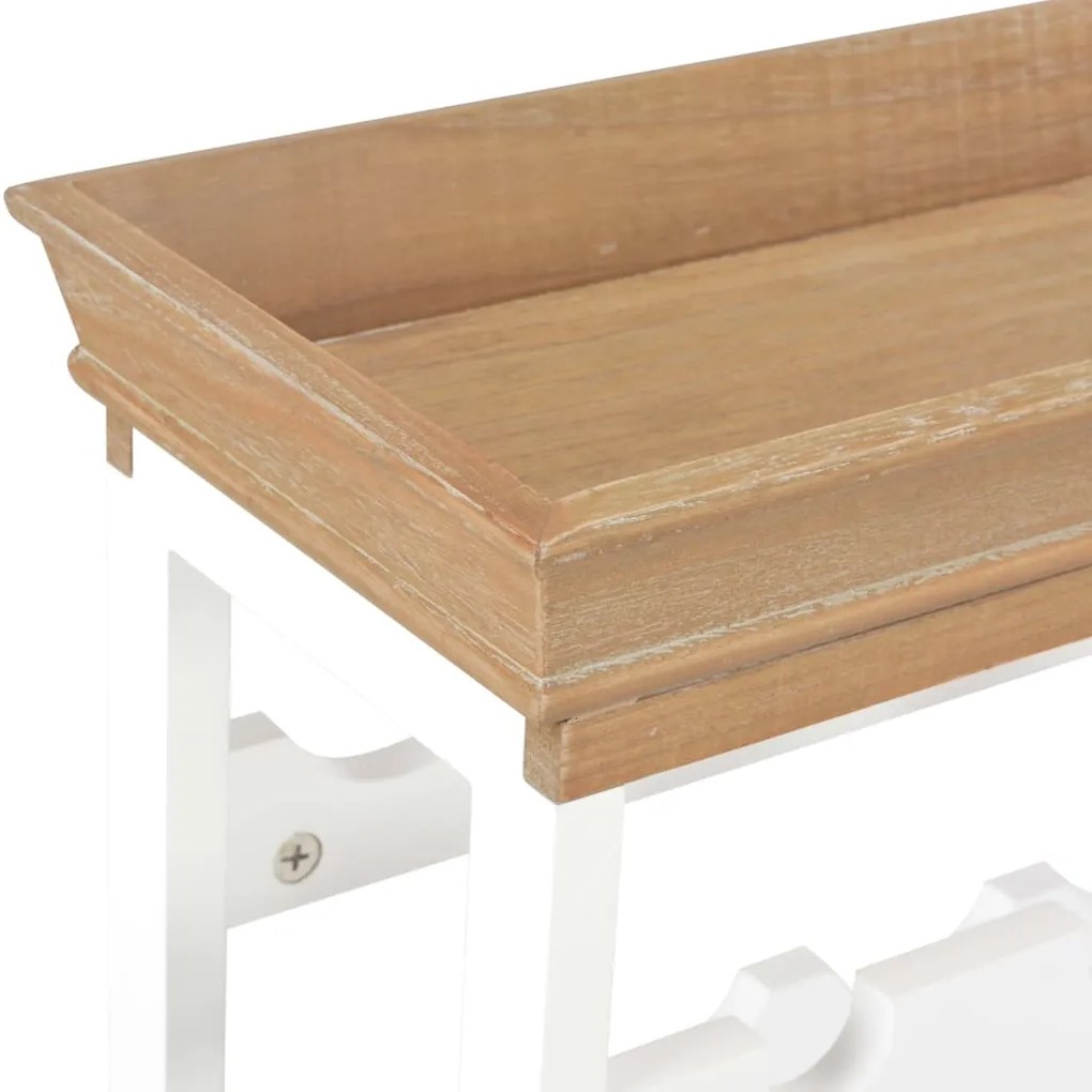 Mobile portavini bianco 70x22,5x70,5 cm in mdf