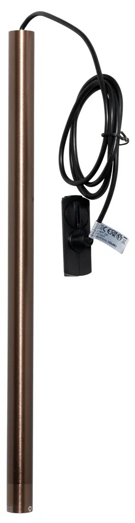 Lampada a sospensione moderna in bronzo scuro per sistema binario monofase - Iconic Frini