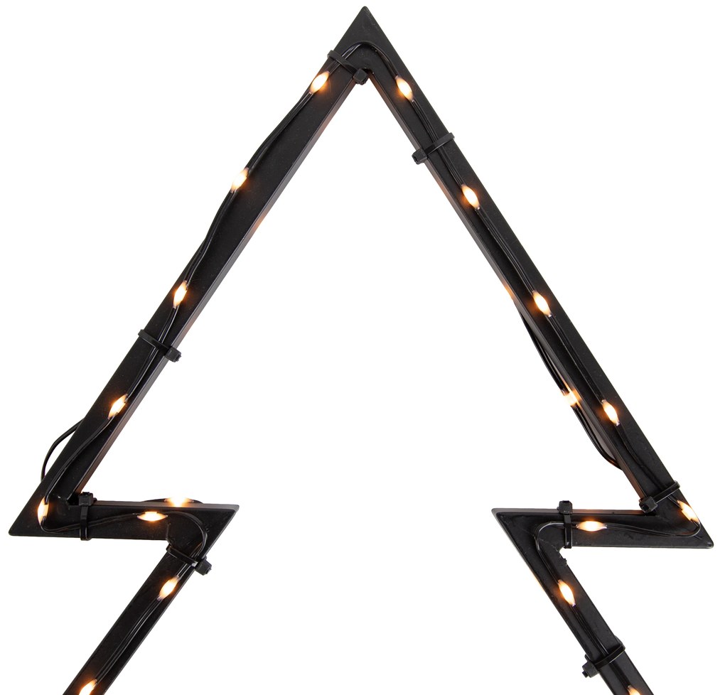 Faretto per albero di Natale nero 71 cm con LED IP44 - Kas