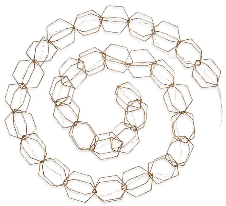 Markslöjd 705754 - Catena luci LED decorativa SERVE LED/3xAA 1,9m oro