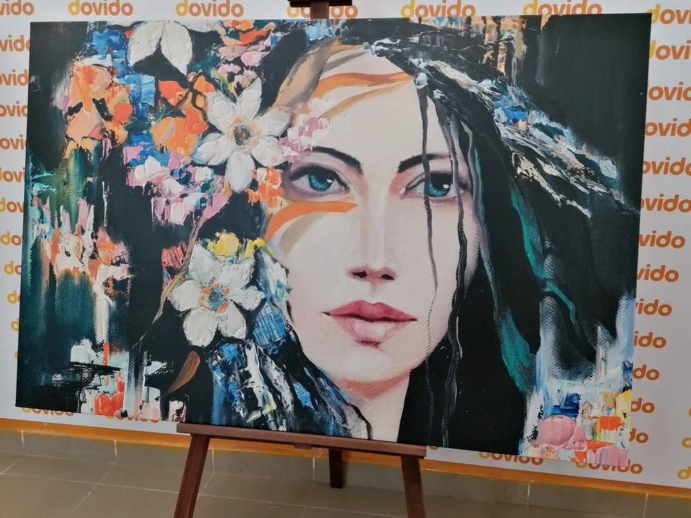 Quadro su tela – Pittura originale di una donna