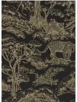 Clarke & Clarke Carta da parati Kisumu - Noir/ Luxe