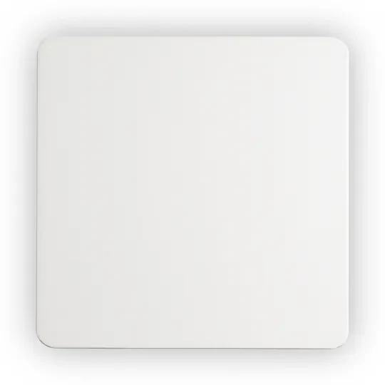 Applique Moderna Cover Alluminio Bianco Led 9,5W 3000K Luce Calda Quadr.