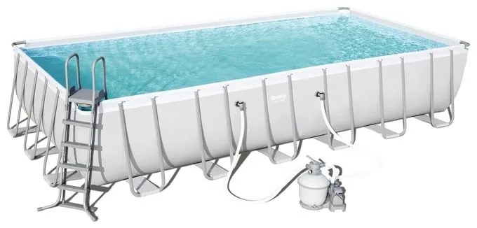 Bestway 56475 Piscina Steel Rettangolare Filtro J5 732X366 H 132