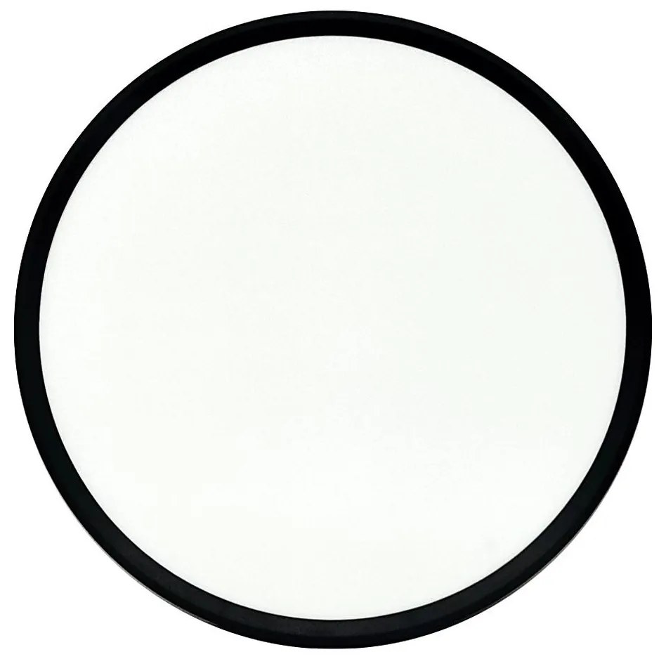 Plafoniera LED/32W/230V 3000/4000/6500K Ø 40 cm nera