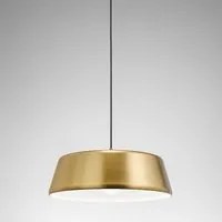 Sospensione Moderna Blanca 1 Luce E27 D.50 Cm Alluminio Ottone