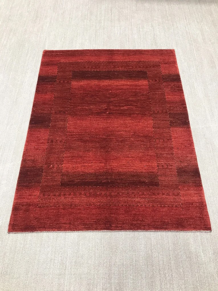 Loribaft Tappeto 160x200 Rosso (Iran) Annodato A Mano
