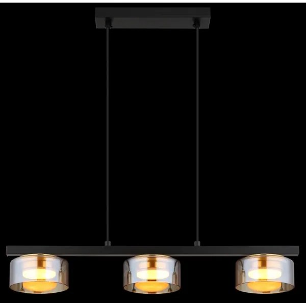 Globo 16055-3HG - Lampadario LED a sospensione con filo HIGGINS 3xGX53/6W/230V fumé/marrone